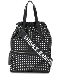 Versace Jeans Couture рюкзак с заклепками и логотипом