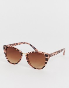 Розовые солнцезащитные очки в угловатой оправе Accessorize Claire-Розовый