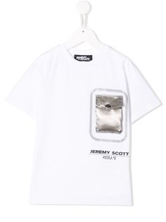 Jeremy Scott Junior футболка с карманом с клапанами