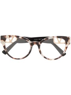 Valentino Eyewear очки в круглой оправе черепаховой расцветки