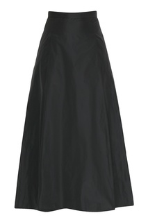 Черная длинная юбка с поясом Marina Rinaldi
