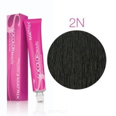 Domix, Крем краска для волос SoColor.Beauty, 90 мл (палитра 141 оттенок) SOCOLOR.beauty 2N черный Matrix