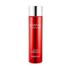 Secret Key, SYN-AKE Anti Wrinkle & Whitening Emulsion Антивозрастная и осветляющая эмульсия для лица с пептидом, 150 мл