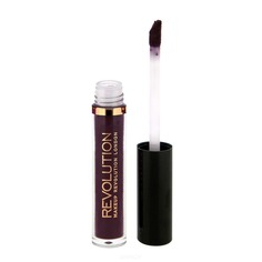 Domix, Лак для губ Salvation Velvet Lip Lacquer, 2 мл (10 оттенков) Vamp, темно-фиолетовый Make Up Revolution