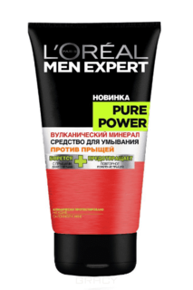 Domix, Гель для умывания Men Expert Pure Power Вулканический минерал, 150 мл L'Oreal