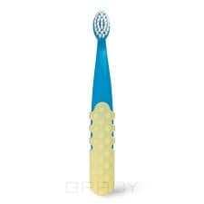Radius, Щетка зубная детская Toothbrush Totz Plus для детей с 3 лет (очень мягкая) Сине-желтая ручка