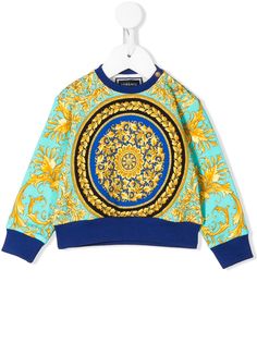 Versace Kids свитер в стиле колор-блок