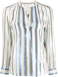 Masscob полосатая блузка Tukker с эффектом металлик