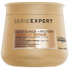 Domix, Маска для восстановления волос с гелевой золотой текстурой Serie Expert Absolut Repair Gold Resurfacing Golden Masque, 500 мл L'Oreal