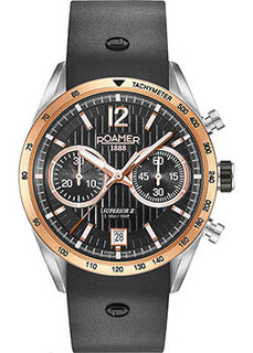 Швейцарские наручные мужские часы Roamer 510.902.39.54.05. Коллекция Superior Chrono II
