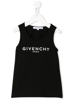 Givenchy Kids топ без рукавов с логотипом