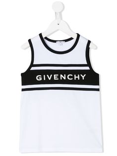 Givenchy Kids топ без рукавов с логотипом