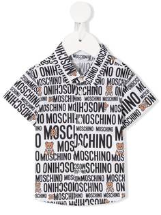 Moschino Kids рубашка с логотипом