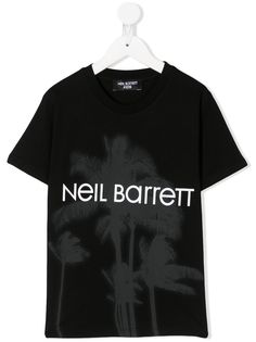 Neil Barrett Kids футболка с принтом