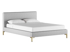 Кровать “landy bed” 140*200 (idealbeds) серый 160x100x212 см.