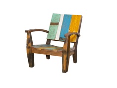 Кресло ньютон голубо-желтое (like lodka) мультиколор 80x85x85 см.