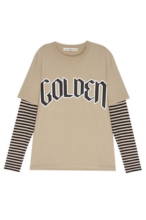 Хлопковая футболка Golden Goose