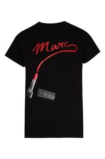 Черная футболка с принтом St. Mark’s The Marc Jacobs