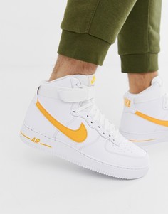 Золотистые высокие кроссовки Nike Air Force 1-Золотой