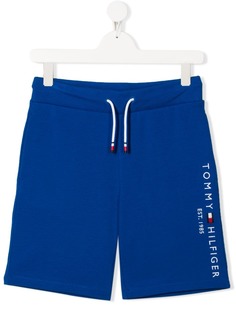 Tommy Hilfiger Junior спортивные шорты с вышитым логотипом