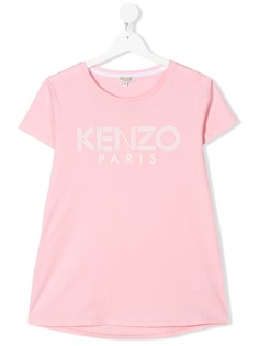 Kenzo Kids футболка с круглым вырезом и логотипом