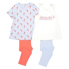 2 пижамы с короткими узкими брюками, 3-12 лет La Redoute Collections