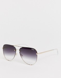Солнцезащитные очки без оправы Quay Australia-Черный