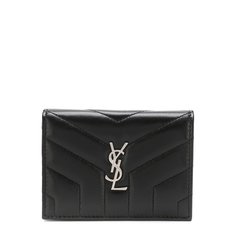 Кожаный футляр для кредитных карт Saint Laurent