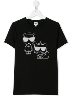 Karl Lagerfeld Kids футболка Karl & Choupette