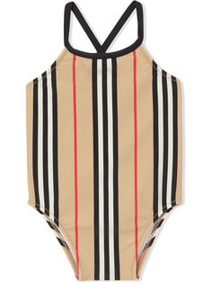 Burberry Kids купальник в полоску Icon Stripe