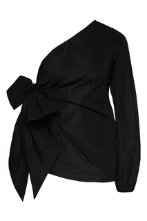 Черная блуза на одно плечо No21
