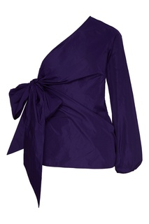 Фиолетовая блуза на одно плечо No21
