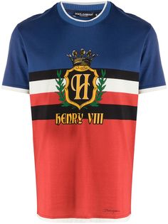 Dolce & Gabbana Henry VIII crest print T-shirt