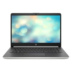 Ноутбук HP 14-dk0018ur, 14", AMD Athlon 300U 2.4ГГц, 4Гб, 128Гб SSD, AMD Radeon Vega 3, Windows 10, 7KG37EA, серебристый/черный