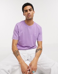 Лавандовая футболка с короткими рукавами Volcom Solid Stone EMB-Фиолетовый
