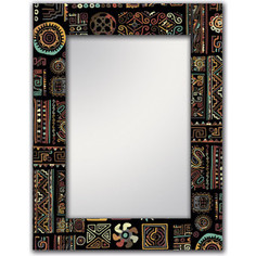 Настенное зеркало Дом Корлеоне Этнический микс 90x90 см