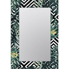 Настенное зеркало Дом Корлеоне Пальмовые листья 90x90 см