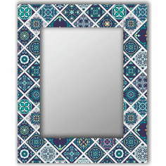 Настенное зеркало Дом Корлеоне Португальская плитка 90x90 см