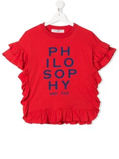 Philosophy Di Lorenzo Serafini Kids футболка с оборками