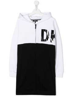 Dkny Kids двухцветная куртка с длинными рукавами и логотипом