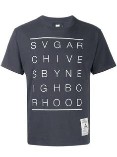 Neighborhood script print T-shirt