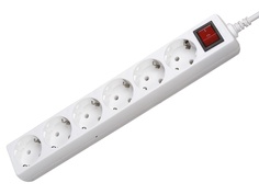 Сетевой фильтр 5bites 6 Sockets 5m White SP6W-250