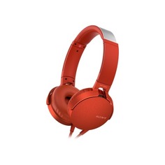 Гарнитура SONY MDR-XB550AP, 3.5 мм, накладные, красный [mdrxb550apr.e]