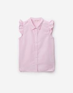 Розовая рубашка в полоску для девочки Gloria Jeans