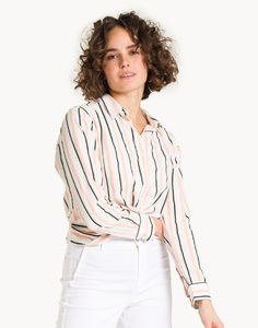 Полосатая рубашка с резинкой Gloria Jeans