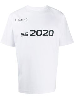 Xander Zhou футболка с принтом SS 2020