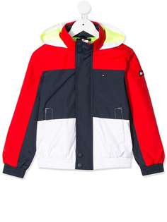 Tommy Hilfiger Junior куртка с капюшоном в стиле колор-блок