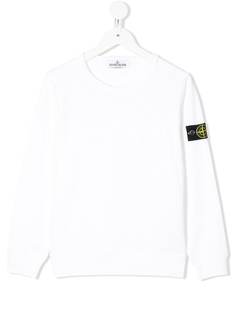 Stone Island Junior топ с длинными рукавами и логотипом