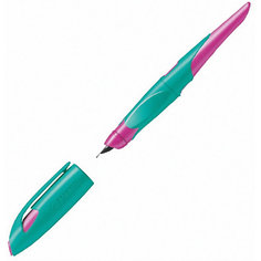 Перьевая ручка Stabilo "Easybirdy" для правшей, розово-бирюзовая