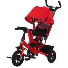 Трехколесный велосипед Moby Kids "Comfort Air" 10x8, красный